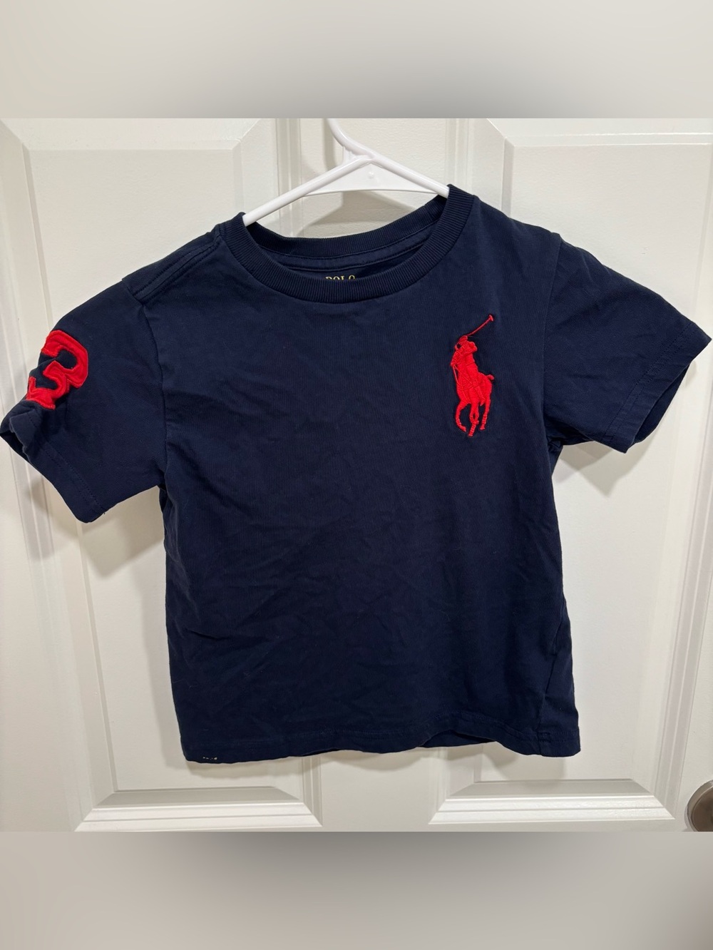 Polo Ralph Lauren Big Pony Navy Blue T-Shirt Boys U.S. 5